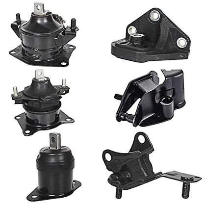 6Pcs Engine Motor Mount Transmission Mount Compatible with Honda Accord 2.4L 2003-2007 Auto Transmission Replacement for A4526HY A4517 A4516 A4510 A4509 A4542