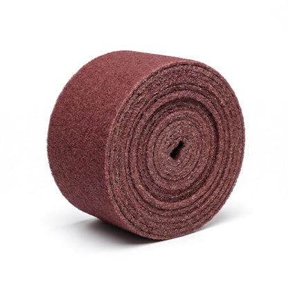 5 Inch *15 Feet 400 Grit Maroon General Purpose Scuff Pads, Scuffing, Hand Scouring Pad, Sanding Pad, Paint Primer Prep Scratch - Surface Preparation Pad for Car Auto Body Woodworking - style: 400 Grit Maroon