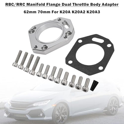 Bruce & Shark Throttle Body Adapter 62mm 70mm for K20A K20A2 K20A3 Z1 Flange