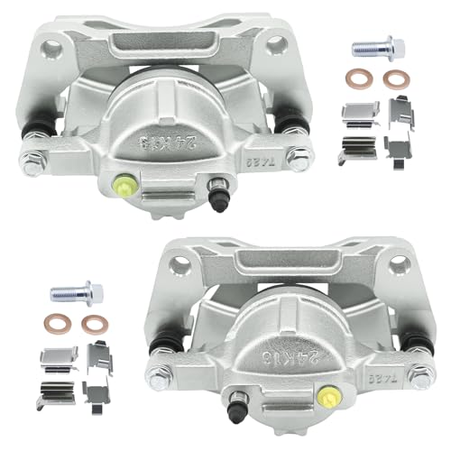Betthand Front Brake Calipers Fit for 07-17 Jeep Wrangler, 08-12 Liberty - size: 18B5044+18B5045