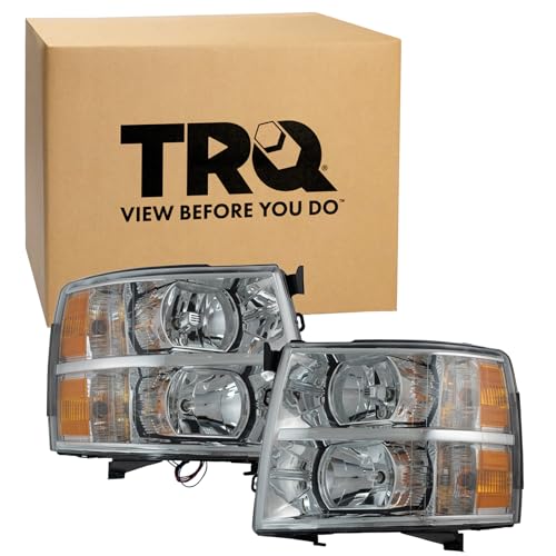 TRQ Driver and Passenger Side Headlight Assembly Set - style: HLA95290