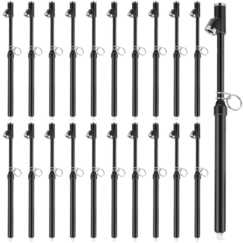 Tallew 20 Pack Dual Head Tire Pressure Gauge Heavy Duty Air Pressure Tire Gauge for Auto Truck Car RV Van Gage Range 10-150PSI, 1-10Bar (Black) - color: Black