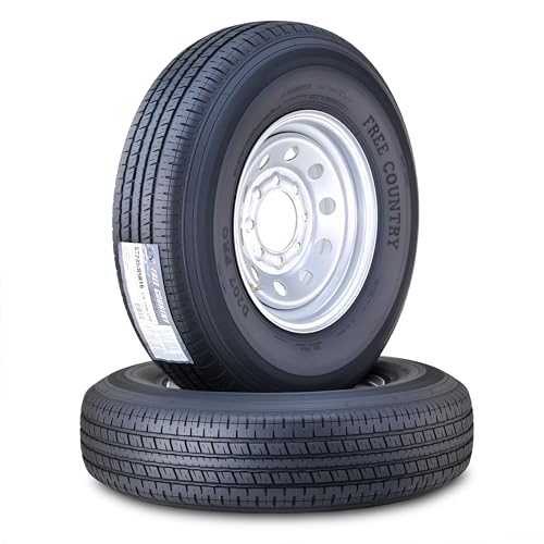 Free Country Trailer Tire Wheel ST235/85R16 12PR 128N 8X6.5 Silver Mod Pk2 - size: ST235/85R16