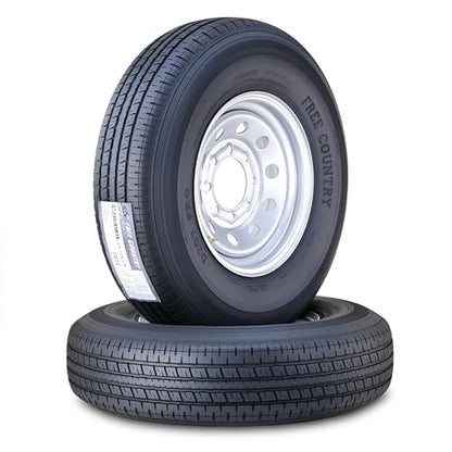 Free Country Trailer Tire Wheel ST235/85R16 12PR 128N 8X6.5 Silver Mod Pk2 - size: ST235/85R16