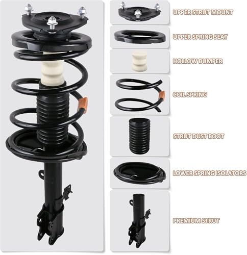 MOSTPLUS Rear Shock Absorbers 341659 Left and Right Pair Compatible for 2007-2012 Nissan Sentra 2.0L - style: 07-12 Sentra Rear Struts (2PCS)