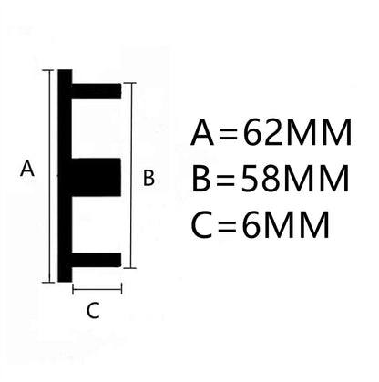 OZ M595 Wheel Center Cap 2.44 ″ (62MM) Outer Diameter, 2.28 '' (58mm) Inner Diameter Wheel Center Hub Cover Car Accessories for Rim(Set of 4) (Carbon Fiber) - color: Carbon Fiber