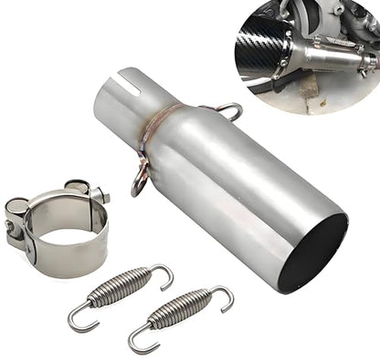 Motorcycle 32-51mm Exhaust Middle Link Pipe Adapter Universal Adjust Tube,for Piaggio Beverly X10 MP3 125-300L Off-Road Scooter ATV Mped (G)