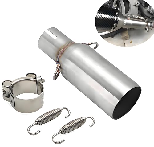 Motorcycle 32-51mm Exhaust Middle Link Pipe Adapter Universal Adjust Tube,for Piaggio Beverly X10 MP3 125-300L Off-Road Scooter ATV Mped (G)