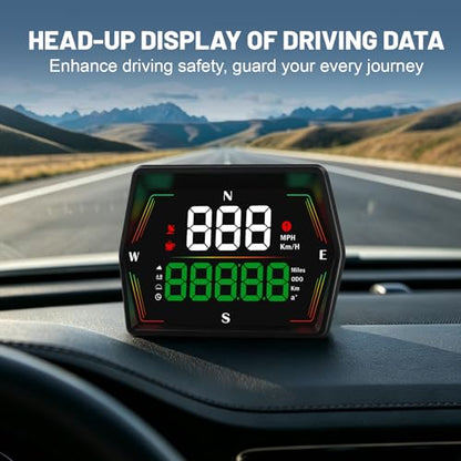 Universal GPS HUD Speedometer MPH KM/H Display for Car and Motorcycle