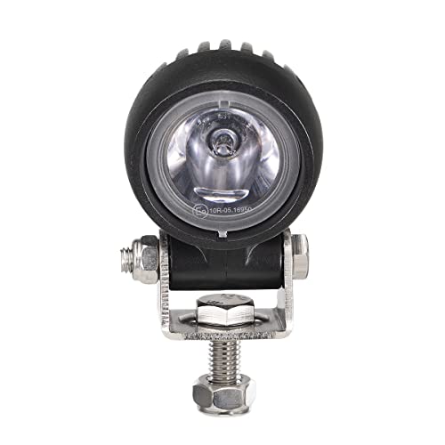 Raycharm Offroad 2" Round LED Fog Light Pods for Motorcycle, 6000K Cool-White Long Range Spot Beam, Rugged Die-Cast Aluminum Housing, Corrosion Resistant Waterproof, 12V/24V DC, 2-Pack - size: 2" Round Spot Beam