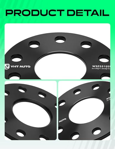YHTAUTO 5x130 Hub Centric Wheel Spacers 7 mm for Audi, Porsche, Volkswagen - size: 7 MM Thickness, style: 2 PCS