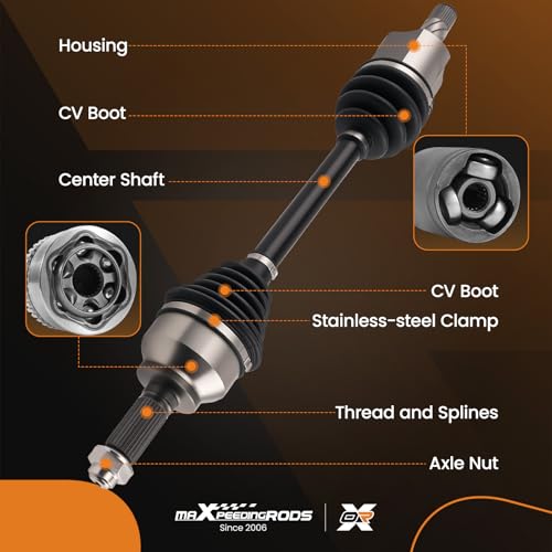 maXpeedingrods Front Left CV Axle Assembly for Mazda 3 2005-2013 GG2625600H - size: for 66-6306-L