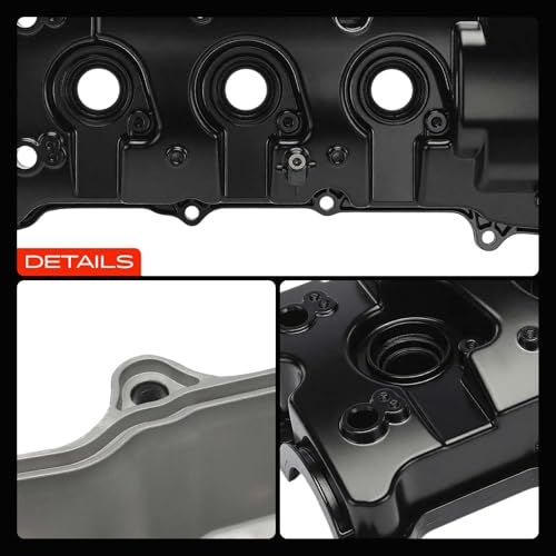 A-Premium Upgraded Aluminum Right Engine Valve Cover with Gasket & Bolts Compatible with Ford F-150 2013-2016, Transit-150/250/350/350HD, Expedition & Lincoln Navigator, 3.5L Turbo Engine Only
