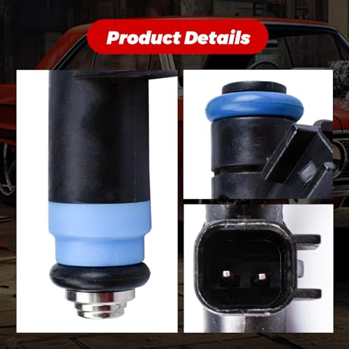 4-Pack Fuel Injectors Set | Compatible with Chrysler PT Cruiser 2003-2009 Dodge Caliber 2008-2009 Neon 2004-2005 2.4L L4| Replaces FJ601 4891574AA 4891574AB - size: 4 X FJ601