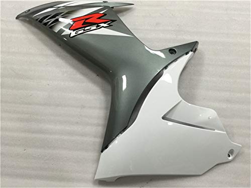 YTL White Grey Full Fairing Fit for Suzuki 2011-2026 GSXR 600/750 - color: 003 White Grey