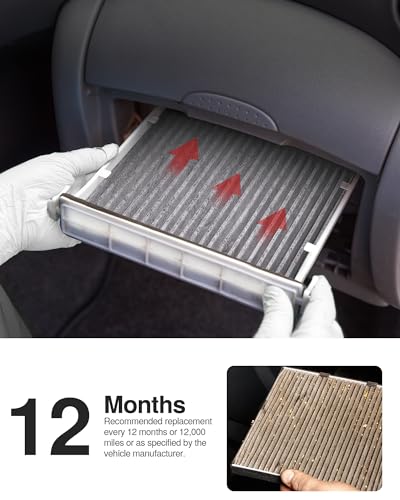 Puroma Cabin Air Filter Activated Carbon for CF12150 6081C Ford Lincoln - style: CAF150S