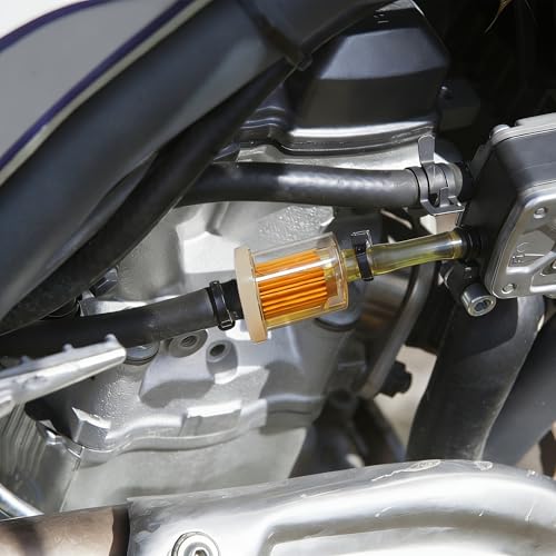 BlingKingdom 2PCS Inline Fuel Filter, Fit for 8 mm Fuel Lines, Lawn Mowers