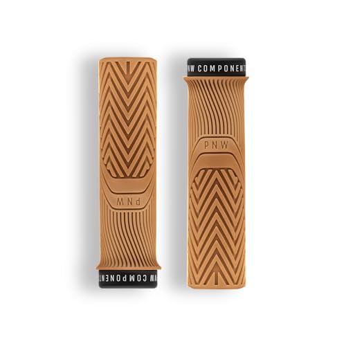 PNW Components Loam MTB Bike Grips – Mountain Bike Handlebar Grips - color: Peanut Butter, size: X-Large