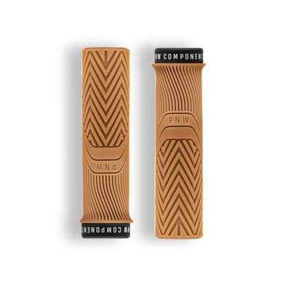 PNW Components Loam MTB Bike Grips – Mountain Bike Handlebar Grips - color: Peanut Butter, size: X-Large