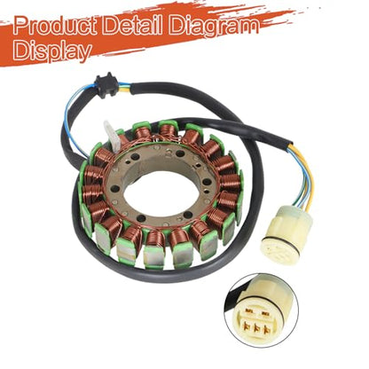 labwork Stator Regulator Rectifier Replacement for Honda Foreman 450 TRX450 2002-2004 Replacement for 31120-HM7-014 31600-HN0-671 30300-HA0-033