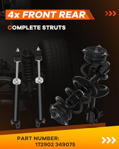 OCPTY Front Struts Rear Shock Absorbers for Nissan for Altima 2013-2017