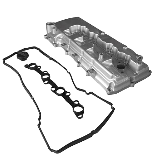 PartsFlow Upgraded Aluminum Engine Valve Cover with Gasket and Cap Compatible with Toyota Tacoma 2014 2015 2016, 2.7L 4-Cylinder Engine Models, Rust-Resistant Metal Replacement Assembly