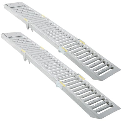 2 Sets Foldable Ferruginous Car Ramp - Portable Lightweight Ramps for Vehicles