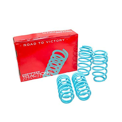 Godspeed LS-TS-VN-0008-B Traction-S Performance Lowering Springs, Reduce Body Roll, Improved Handling, Set of 4, compatible with Volkswagen Passat (B7) 2012-16