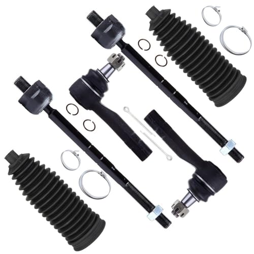 SCITOO 6pcs Front Inner Outer Tie Rod End Kit for Ford 1998-2001 Explorer