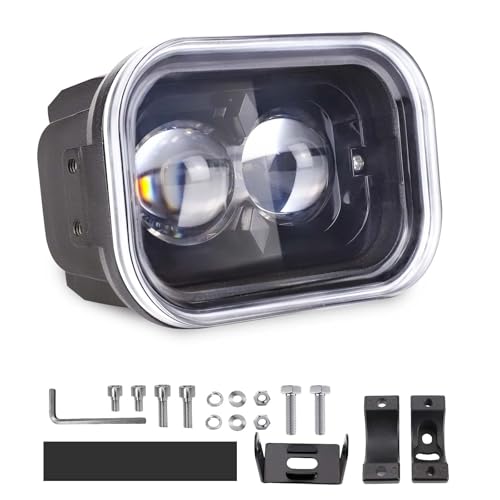 4 Inch Motorcycle Headlight,45W Cool White, Hi Lo Beam Universal Led Dirt Bike Lights for Motorcycle E Bike