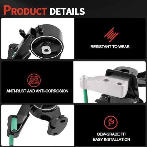 Engine Motor & Transmission Mount Kit for RAV4 2.5L L4 FWD 2013-2018 Engine