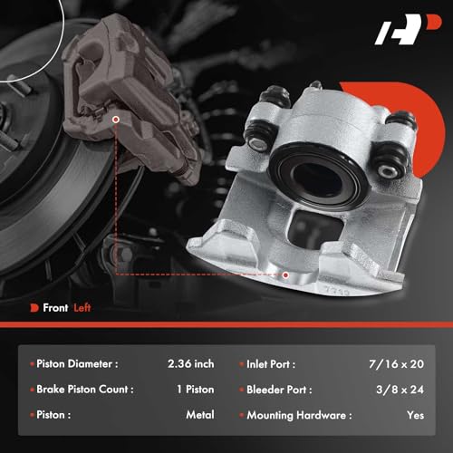 A-Premium Front Left Driver Disc Brake Caliper without Bracket - style: Front Driver