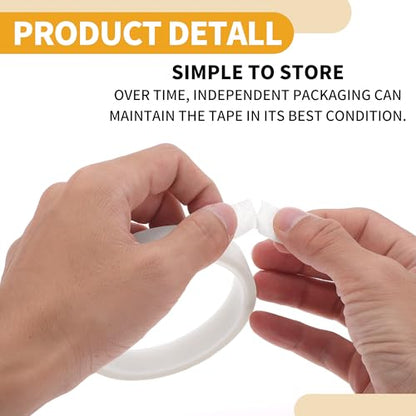 1 Pc 0.6 Inches x 10.9 Yards Universal Painters Tape - DIY Car Auto Paint for Masking Tape No Residue - Crepe Paper White - color: White, size: 0.6 Inches x 10.9 Yards