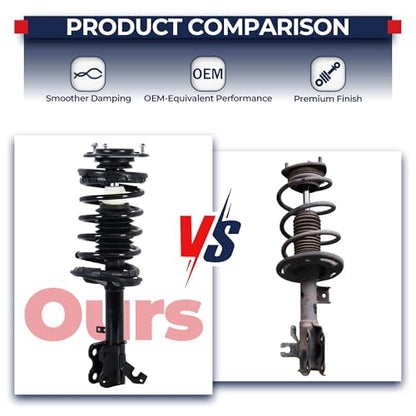 MOSTPLUS 4PCS Front+Rear Complete Struts Shock Assembly W/O Coil Spring Compatible with 1999-2006 Chevy Silverado GMC Sierra 1500 RWD - size: 4x Front+Rear Struts, style: 1999-2006 Silverado/GMC Sierra RWD
