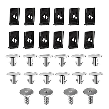 28PCS Lower Engine Cover Pin Screws & Splash Shield Bolts Clips Set (28)