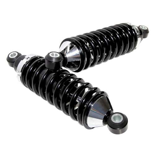 Rear Street Rod Coil Over Shock SET Black Coated Springs (Spring Rate:400) - size: Spring Rate:400