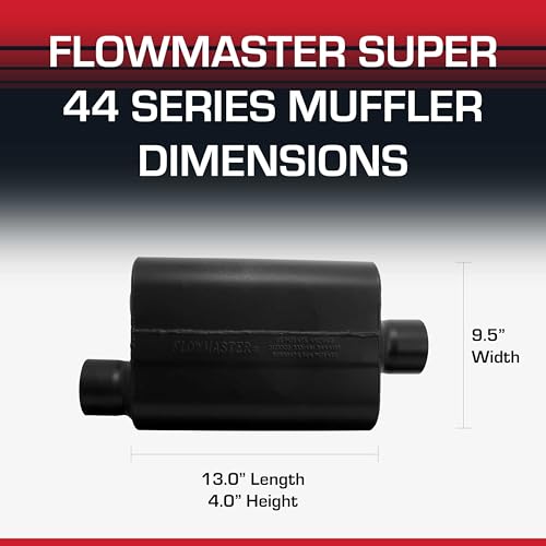 Flowmaster Super 44 Series Chambered Muffler – 3.00" Offset In/Center Out - color: Offset In / Center Out