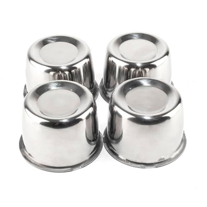 Rtrhinotuning Stainless Steel Push Through Center Caps 3.31" for Trailer Truck Rv Wheel Rims Chrome Trailer Hub Cap 2.34" Hight 4 PCS Wheel Center Caps - color: Chrome, size: 3.31" Center Hole, 2.34" Height