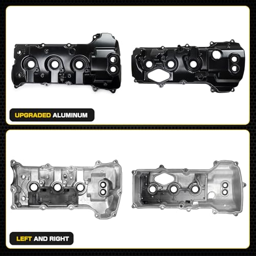 Upgrade Aluminum Engine Valve Cover kit Compatible with Ford F-150 Expedition 2013-2017 Transit 150 250 350 2015-2022 Lincoln Navigator 2015-2017 Replacement for BL3Z-6582-H DL3Z-6582-C Left & Right