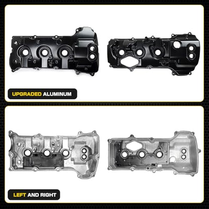 Upgrade Aluminum Engine Valve Cover kit Compatible with Ford F-150 Expedition 2013-2017 Transit 150 250 350 2015-2022 Lincoln Navigator 2015-2017 Replacement for BL3Z-6582-H DL3Z-6582-C Left & Right
