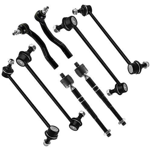 Front End Suspension Kit Compatible With 2007-2011 Toyota Camry Tie Rods Inner and Outer Complete Kit, Tie Rod and Sway Bar - size: For 2007-2011 Toyota Camry