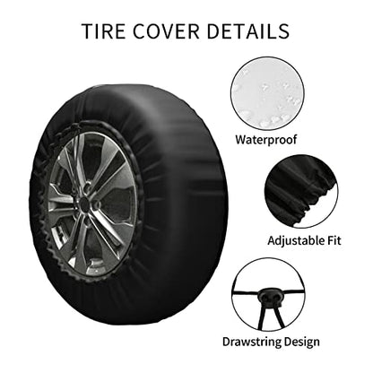 Parrot Pirate Spare Tire Cover Waterproof Sun Protection Fit 14 Inches - color: Parrot Pirate, size: 14 inch