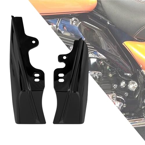 Mid Frame Air Deflectors Heat Shields Deflector Fit for Harley Street Glide Road Glide FLHX FLTRX FLTRXSTSE (Black, for 2001-2008 Touring) - color: Black, size: For 2001-2008 Touring