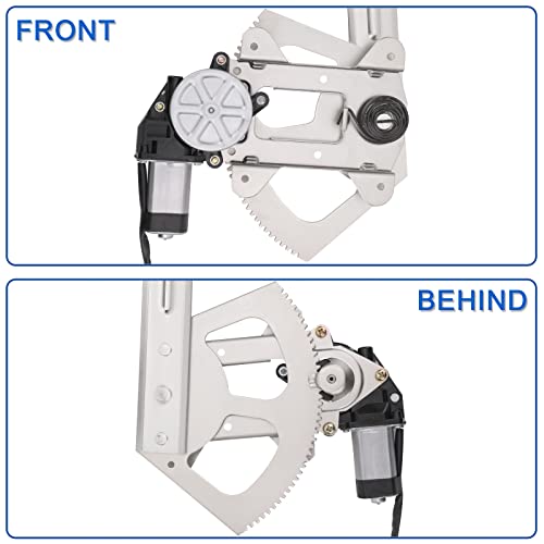 Obaee Window Regulator with Motor Front Left Driver Side, Replace 741-655 - size: Front Left Driver Side