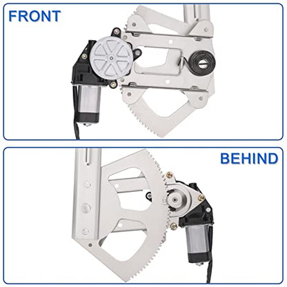 Obaee Window Regulator with Motor Front Left Driver Side, Replace 741-655 - size: Front Left Driver Side