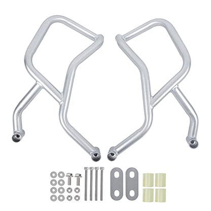 for CF-Moto 800MT MT800 MT 800 MT CF800MT 2021 2022 2023 Motorcycle Engine Guard Bumper Highway Crash Bars Stunt Cage Frame Falling Body Protector Kit Gas Tank Protection 21-23 (Silver)