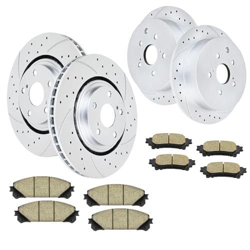 Acinoparts Front and Rear Brake Kit Replacement for Toyota Sienna - size: HMBK20601