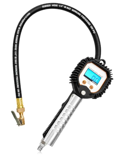 Digital Tire Inflator with Pressure Gauge, 5-230 PSI