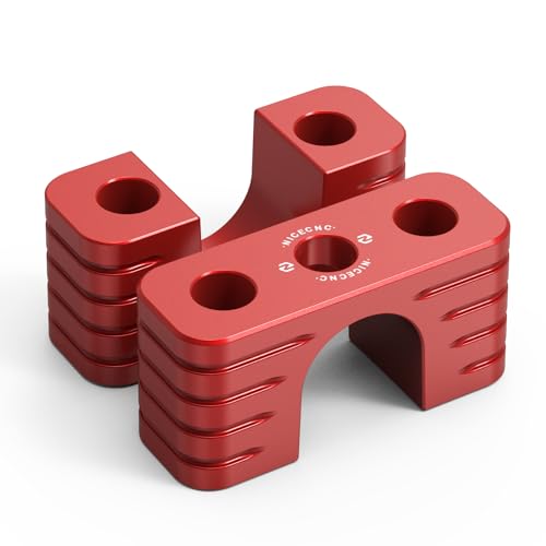 NICECNC Rear Sway Bar Bracket, Red - color: Red