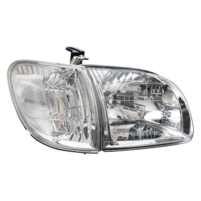 Headlight + Parking Lights Kit For Toyota Tundra Regular/Access Cab 2000-04 - color: Chrome Housing Clear